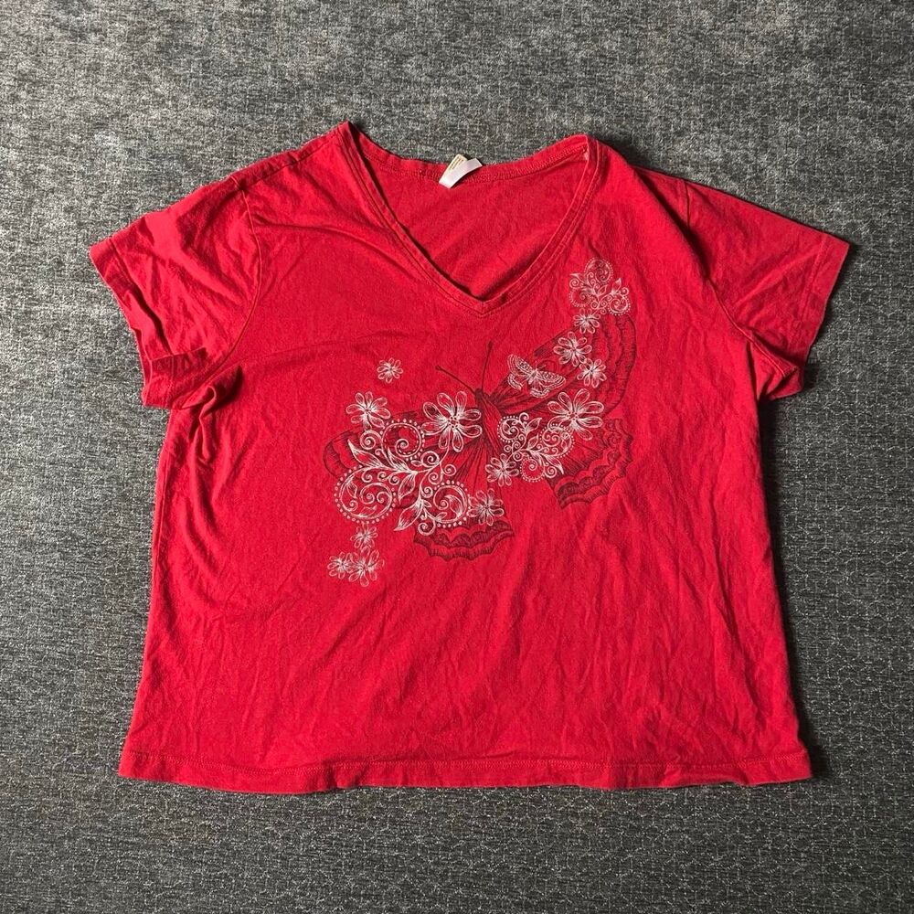 White-stag Women's Red Crop-top